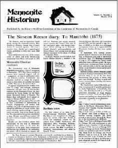 Mennonite Historian (March 1976)