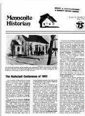 Mennonite Historian (June 1978)