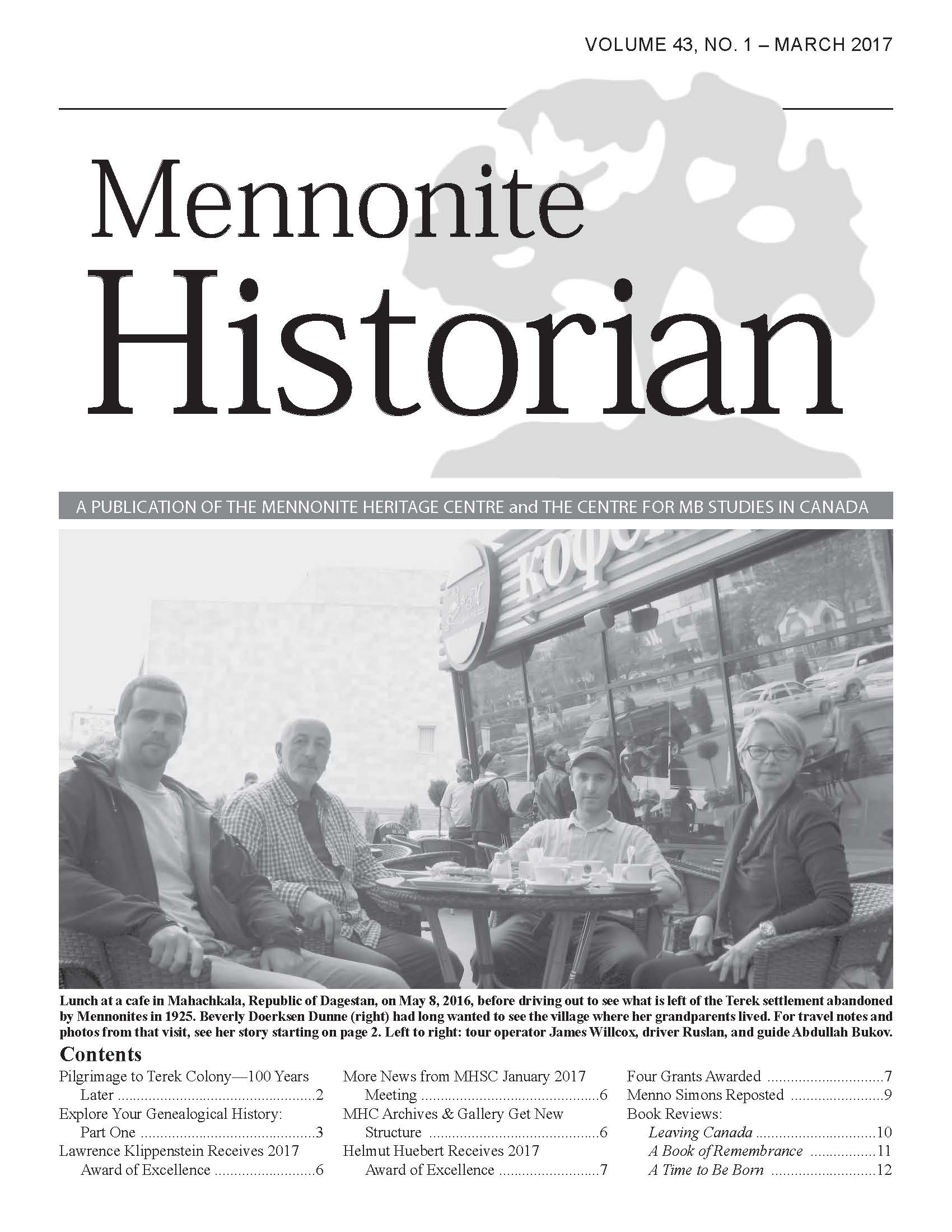 Mennonite Historian (March 2017)