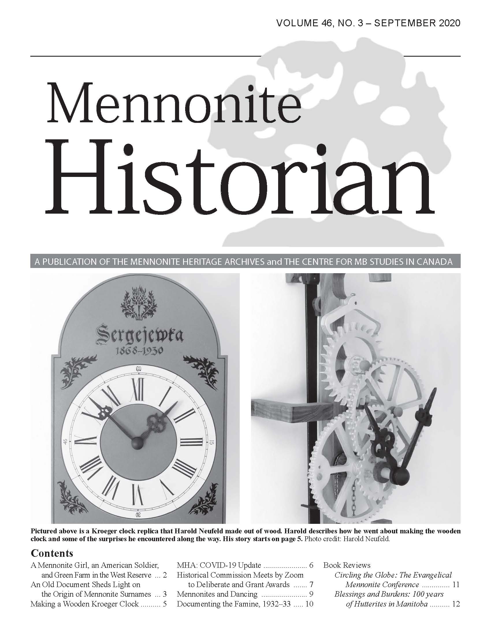 Mennonite Historian (September 2020)