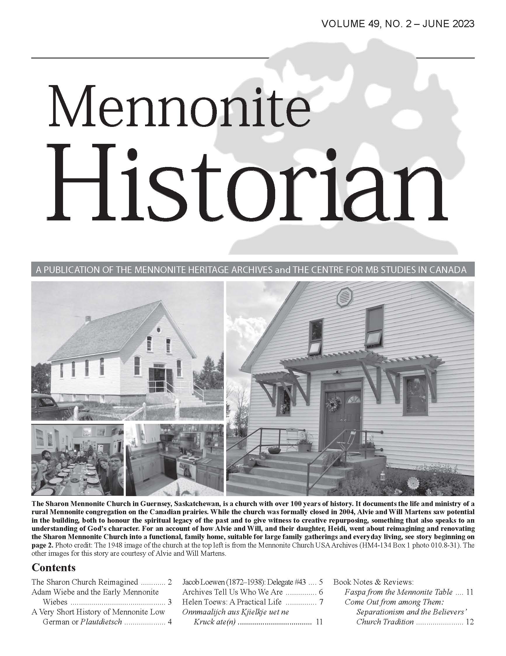 Mennonite Historian (June 2023)