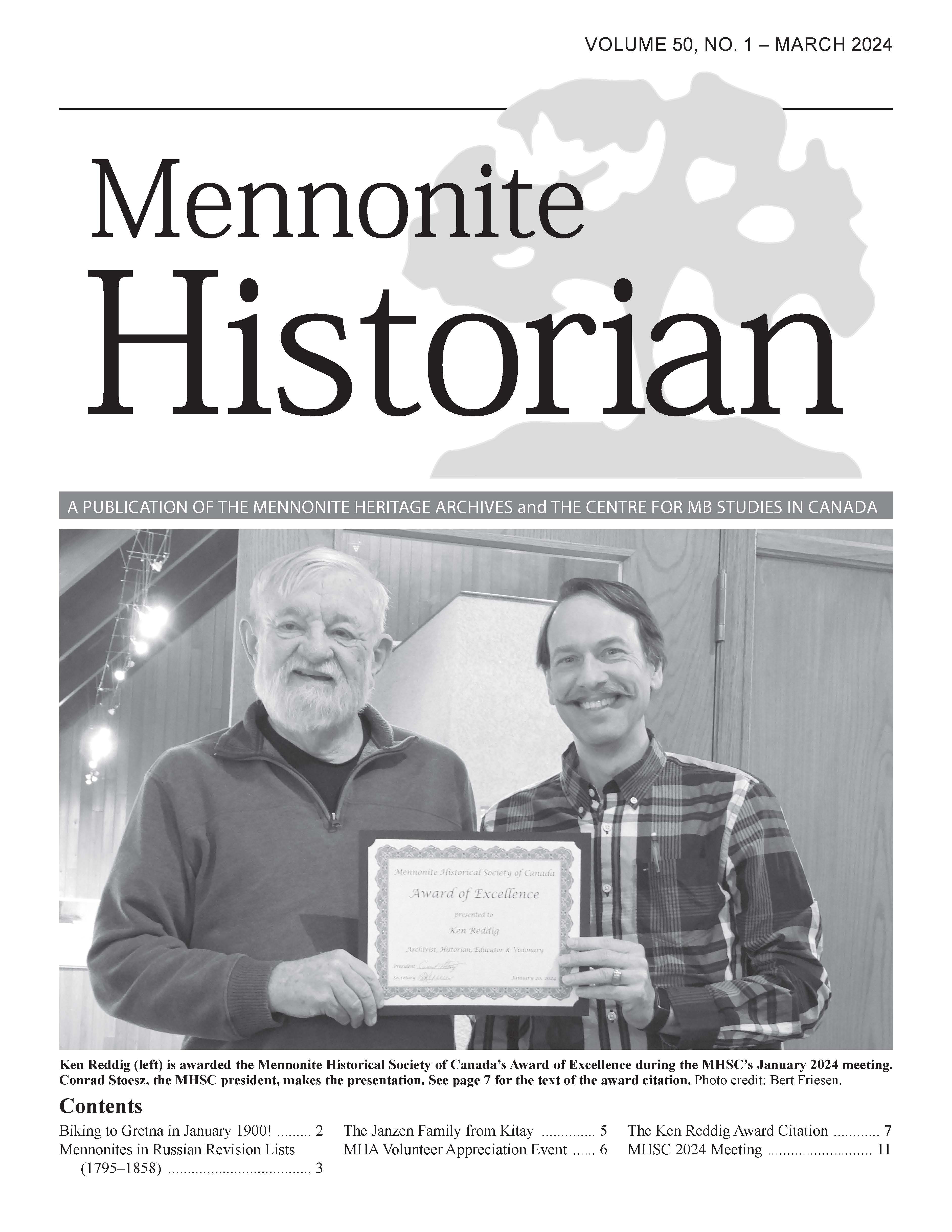 Mennonite Historian (Mar. 2024)